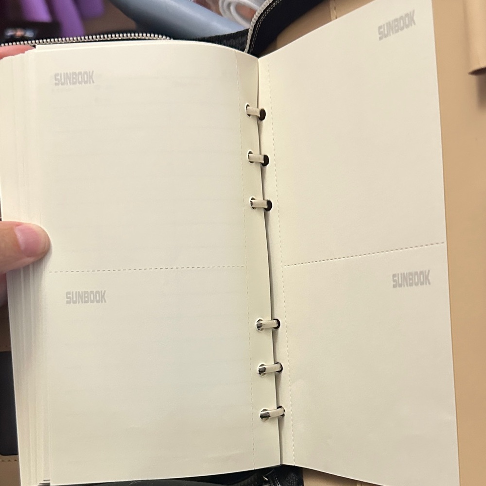 Teal and Beige Planner with Calculator - Picture 6 of 7